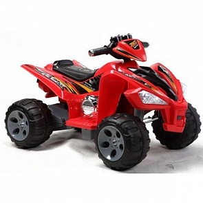 Квадроцикл красный на аккумуляторе 12V7AH, свет и звук, 2 мотора 35W, 4,5 км/ч (Bugati, Y043-H01097 RED)